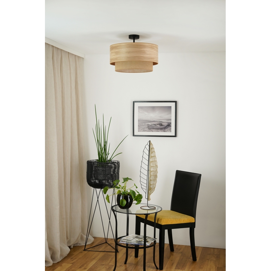 Brilagi - Bevestigde hanglamp MONTANA BOHO 1xE27/15W/230V diameter 45 cm bruin