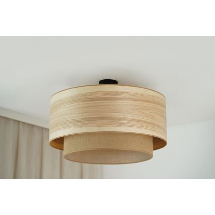 Brilagi - Bevestigde hanglamp MONTANA BOHO 1xE27/15W/230V diameter 60 cm bruin