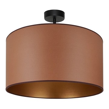 Brilagi - Bevestigde hanglamp OREGON ROLLER VEGE 1xE27/15W/230V diameter 45 cm bruin