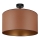 Brilagi - Bevestigde hanglamp OREGON ROLLER VEGE 1xE27/15W/230V diameter 45 cm bruin