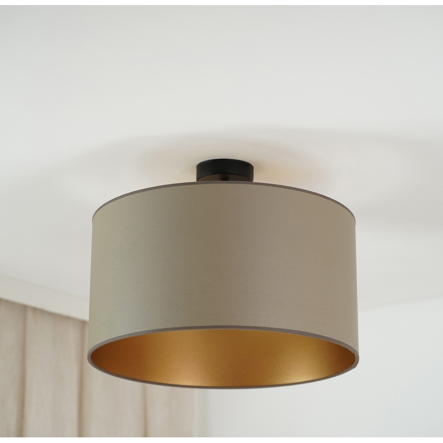 Brilagi - Bevestigde hanglamp OREGON ROLLER VEGE 1xE27/15W/230V diameter 45 cm grijs