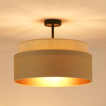 Brilagi - Bevestigde hanglamp OREGON VEGE 1xE27/15W/230V diameter 45 cm beige