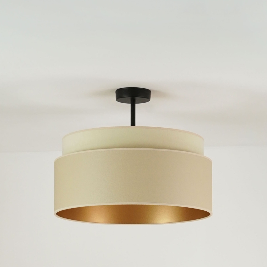 Brilagi - Bevestigde hanglamp OREGON VEGE 1xE27/15W/230V diameter 45 cm beige