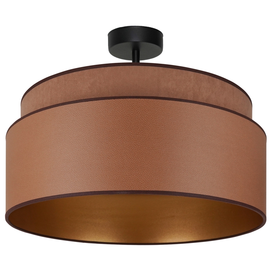 Brilagi - Bevestigde hanglamp OREGON VEGE 1xE27/15W/230V diameter 45 cm bruin