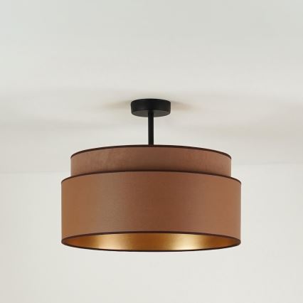 Brilagi - Bevestigde hanglamp OREGON VEGE 1xE27/15W/230V diameter 45 cm bruin