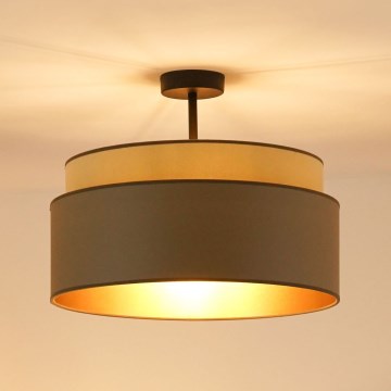 Brilagi - Bevestigde hanglamp OREGON VEGE 1xE27/15W/230V diameter 45 cm grijs