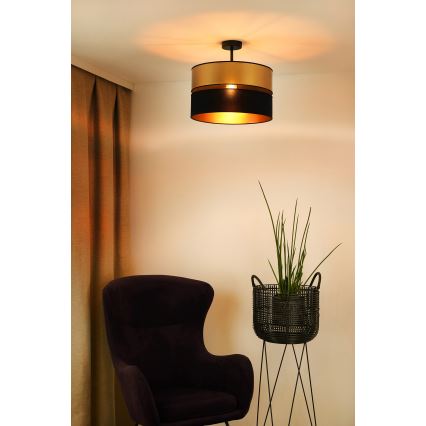 Brilagi - Bevestigde hanglamp ROYAL 1xE27/15W/230V diameter 40 cm zwart/goud