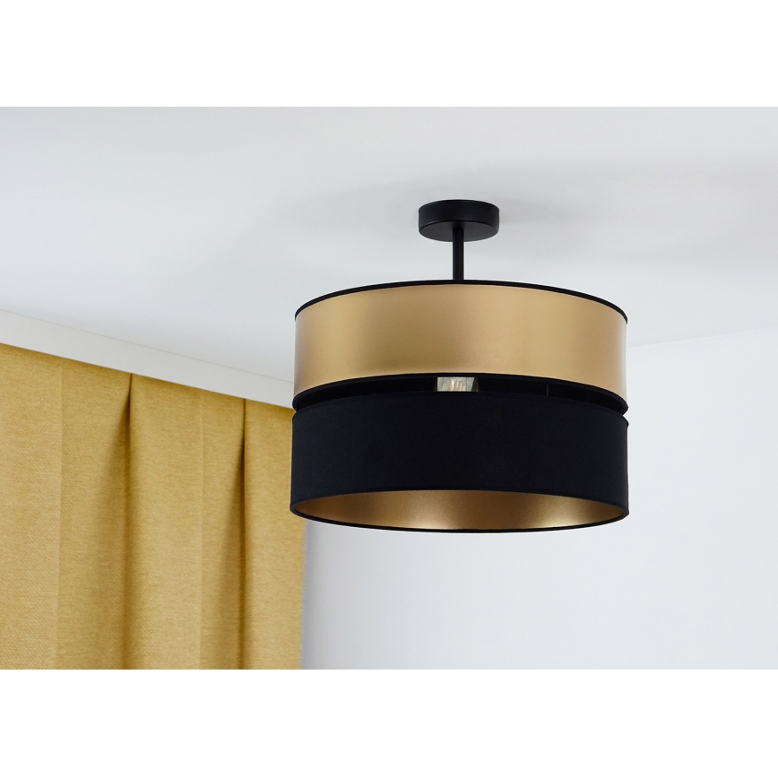 Brilagi - Bevestigde hanglamp ROYAL 1xE27/15W/230V diameter 40 cm zwart/goud