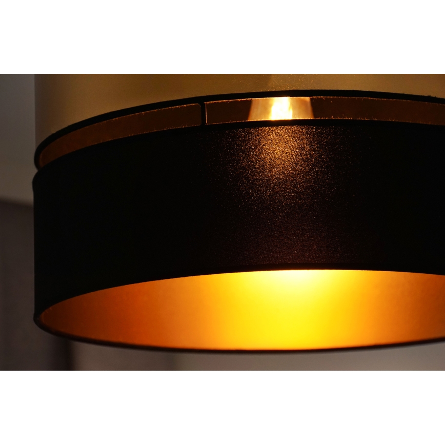 Brilagi - Bevestigde hanglamp ROYAL 1xE27/15W/230V diameter 40 cm zwart/goud