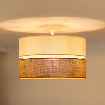 Brilagi - Bevestigde hanglamp ROYAL YUTE 1xE27/15W/230V diameter 40 cm beige/crème