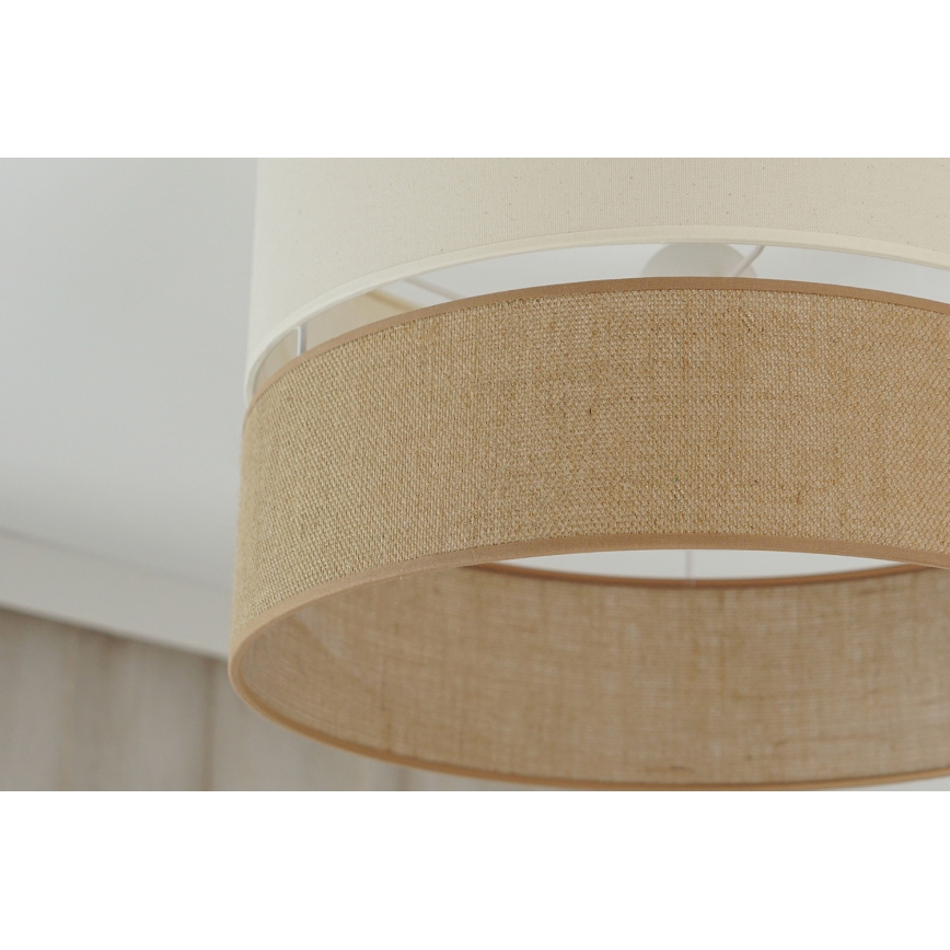 Brilagi - Bevestigde hanglamp ROYAL YUTE 1xE27/15W/230V diameter 40 cm beige/crème