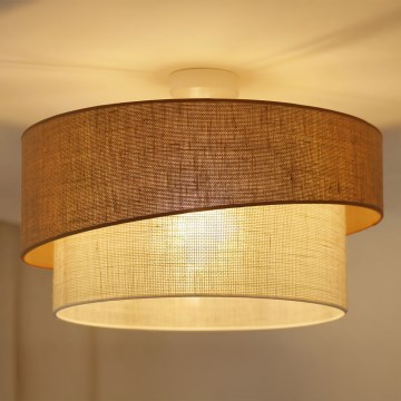 Brilagi - Bevestigde hanglamp SHINE 1xE27/15W/230V diameter 50 cm beige/crème