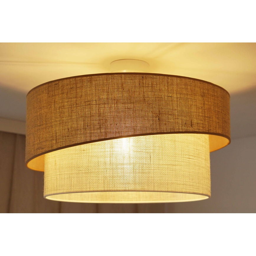 Brilagi - Bevestigde hanglamp SHINE 1xE27/15W/230V diameter 50 cm beige/crème
