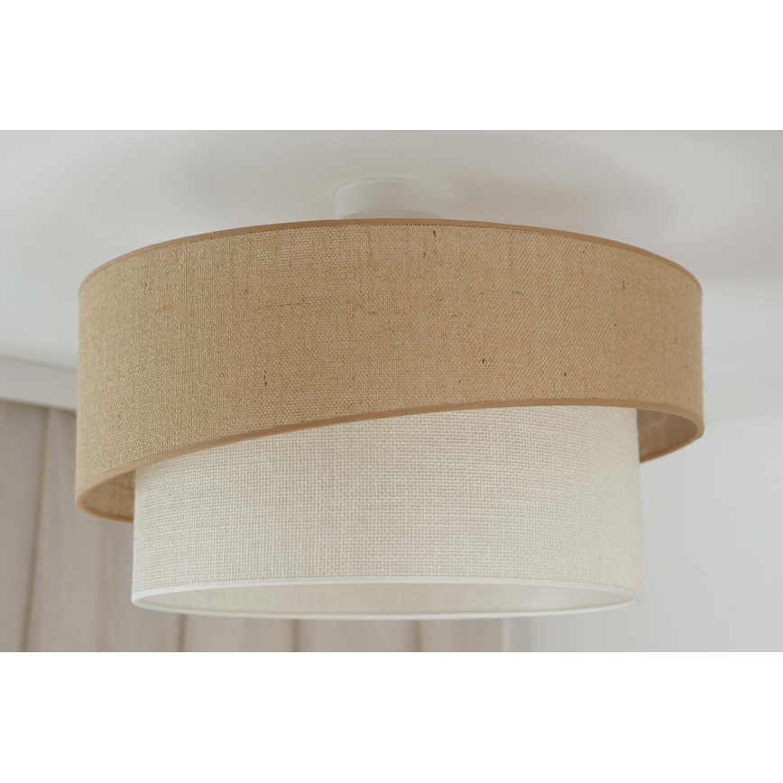 Brilagi - Bevestigde hanglamp SHINE 1xE27/15W/230V diameter 50 cm beige/crème