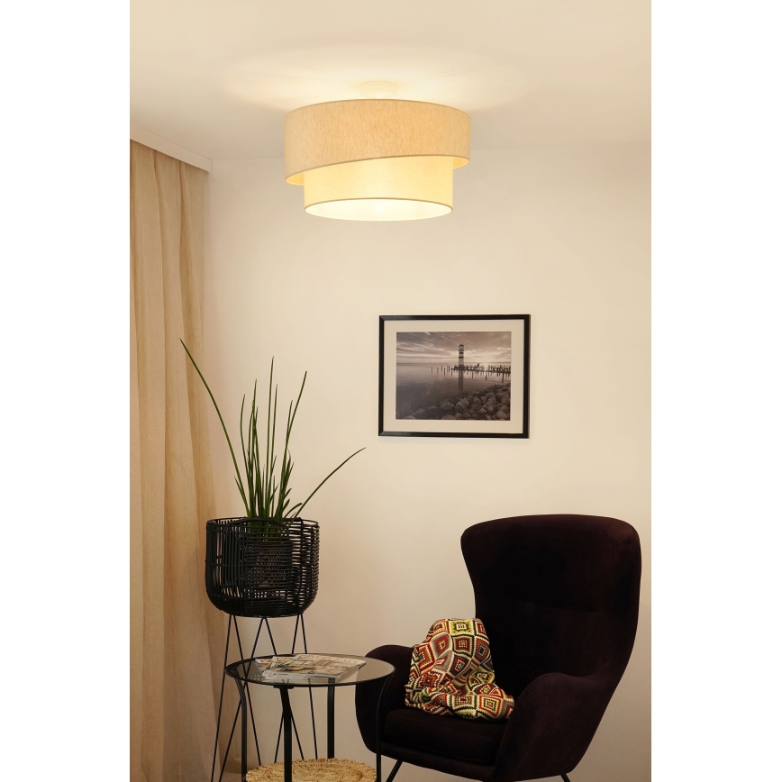 Brilagi - Bevestigde hanglamp SHINE 1xE27/15W/230V diameter 50 cm crème