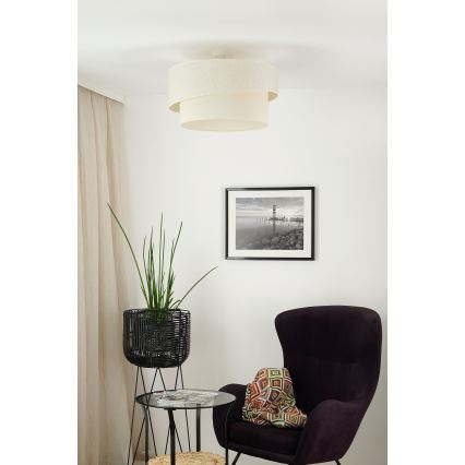 Brilagi - Bevestigde hanglamp SHINE 1xE27/15W/230V diameter 50 cm crème