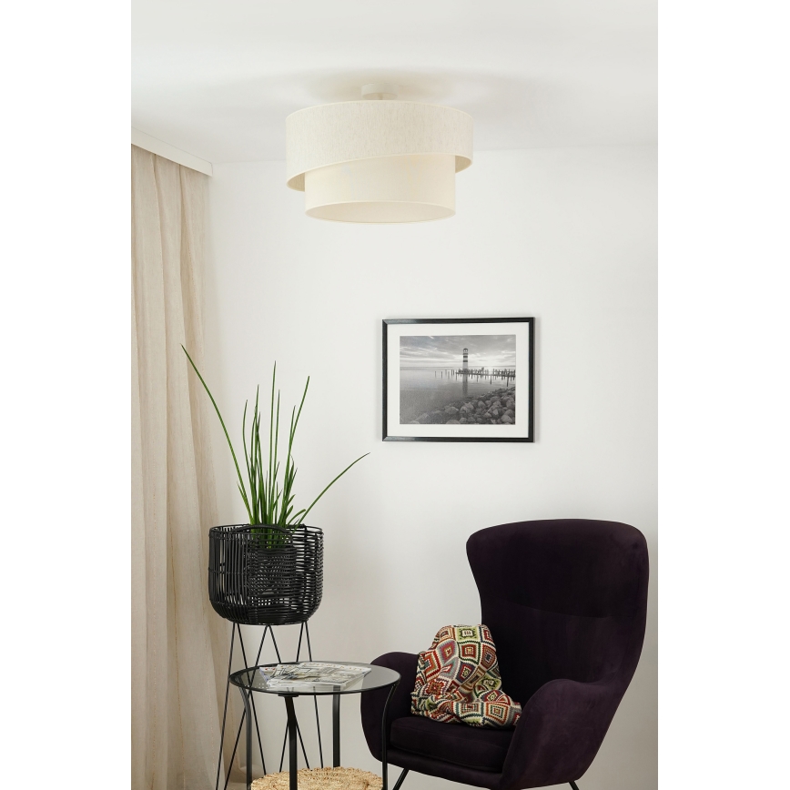 Brilagi - Bevestigde hanglamp SHINE 1xE27/15W/230V diameter 50 cm crème