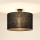 Brilagi - Bevestigde hanglamp TUBES ROLLER 1xE27/15W/230V diameter 50 cm zwart