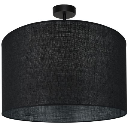 Brilagi - Bevestigde hanglamp TUBES ROLLER 1xE27/15W/230V diameter 50 cm zwart