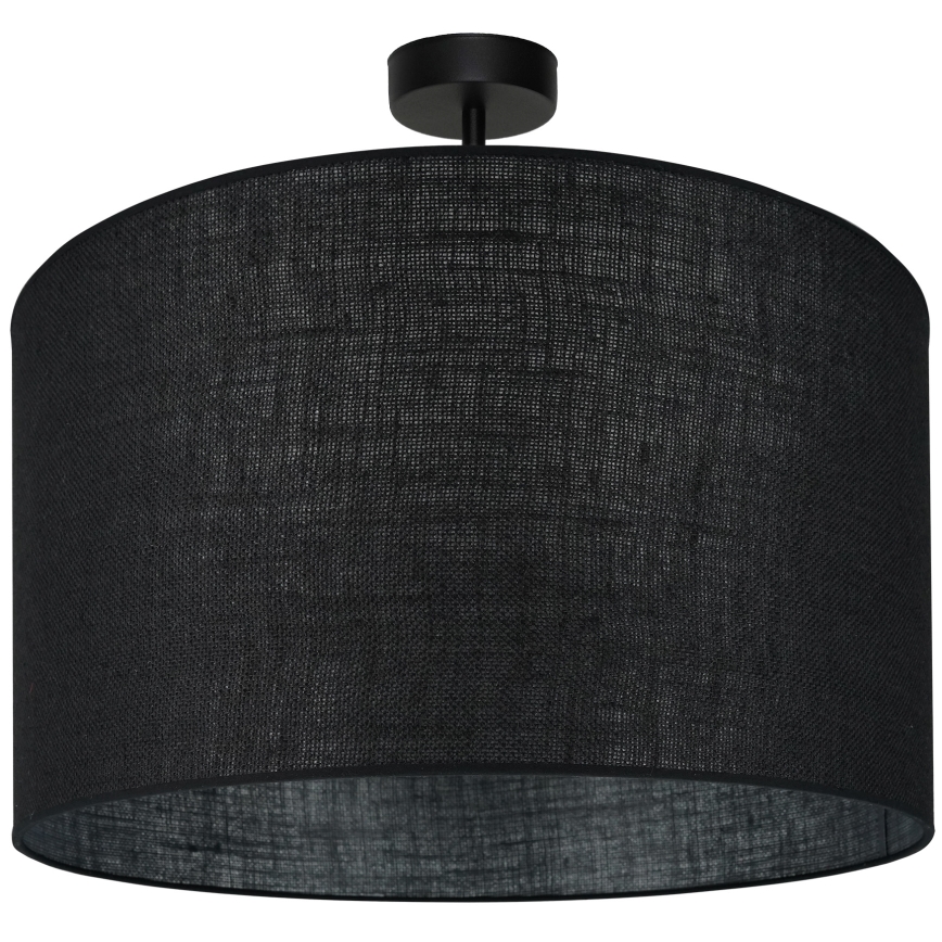 Brilagi - Bevestigde hanglamp TUBES ROLLER 1xE27/15W/230V diameter 50 cm zwart