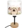 Brilagi - BOBO WOOD kinderbureaulamp 1xE27/25W/230V eiken/zwart/wit/roze/feeën