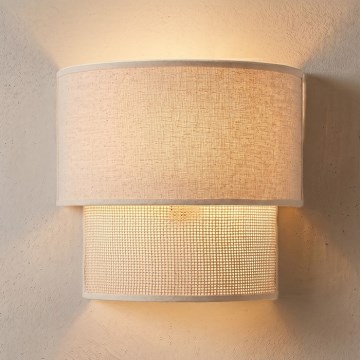 Brilagi - BOHO ECO LED-wandlamp 1xE27/10W/230V, crème