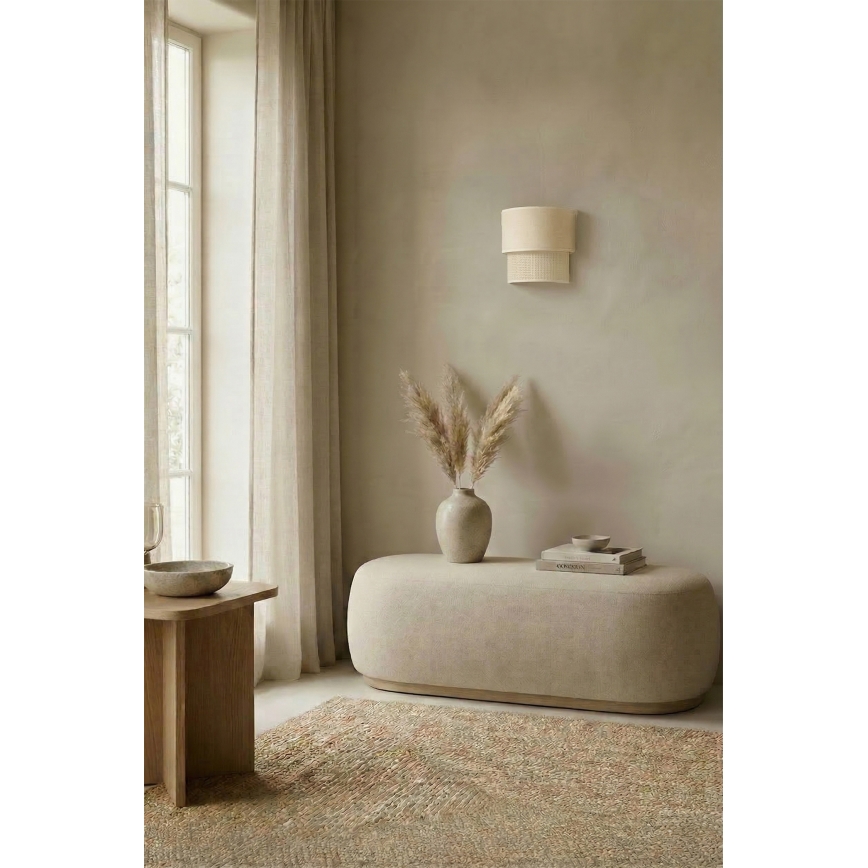 Brilagi - BOHO ECO LED-wandlamp 1xE27/10W/230V, crème