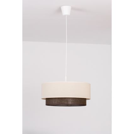 Brilagi - BOHO STYLE LED-hanglamp met snoer, 1x E27/15W/230V, Ø 40 cm, crème/bruin