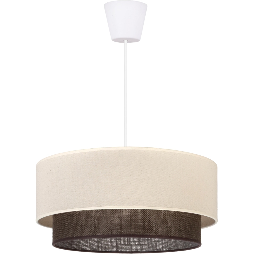 Brilagi - BOHO STYLE LED-hanglamp met snoer, 1x E27/15W/230V, Ø 40 cm, crème/bruin