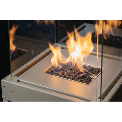 Brilagi - Buiten gashaard FLARO GAS 142x36 cm 8 kW 1x AAA beige + beschermhoes