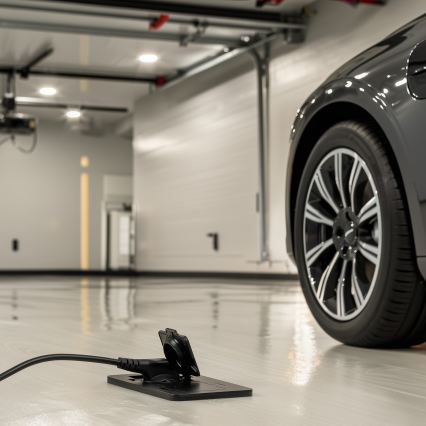 Brilagi - Buiten inbouw dubbel vloerstopcontact IP55 zwart rechthoekig