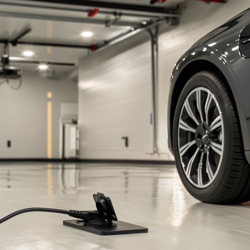 Brilagi - Buiten inbouw dubbel vloerstopcontact IP55 zwart rechthoekig