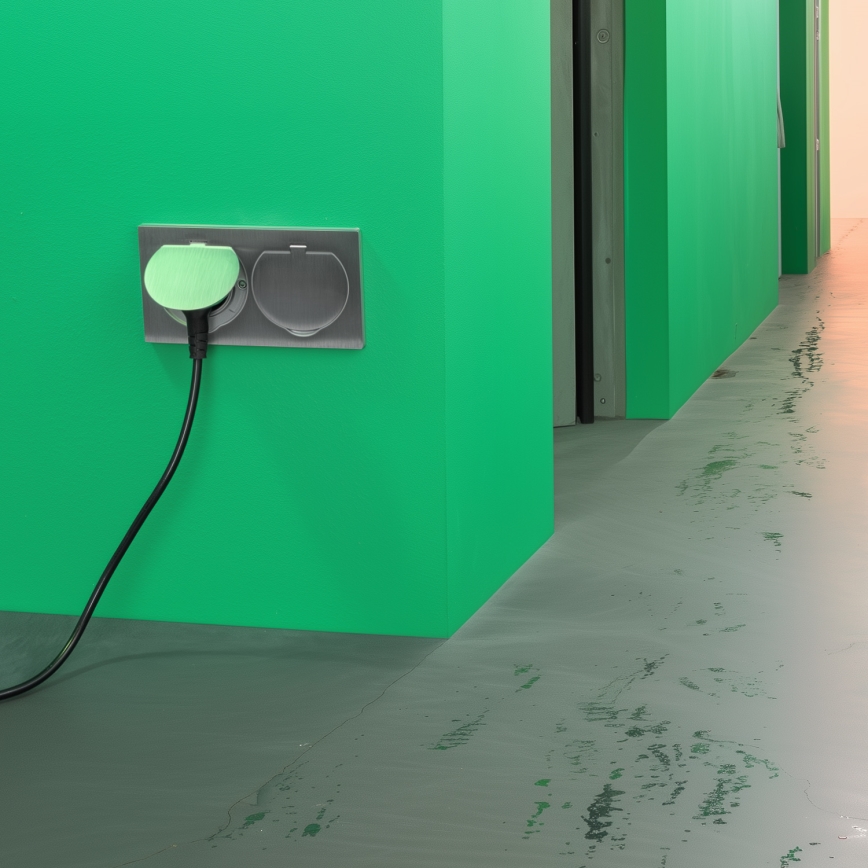 Brilagi - Buiten inbouw vloer dubbele aansluiting IP55 zilver rechthoekig
