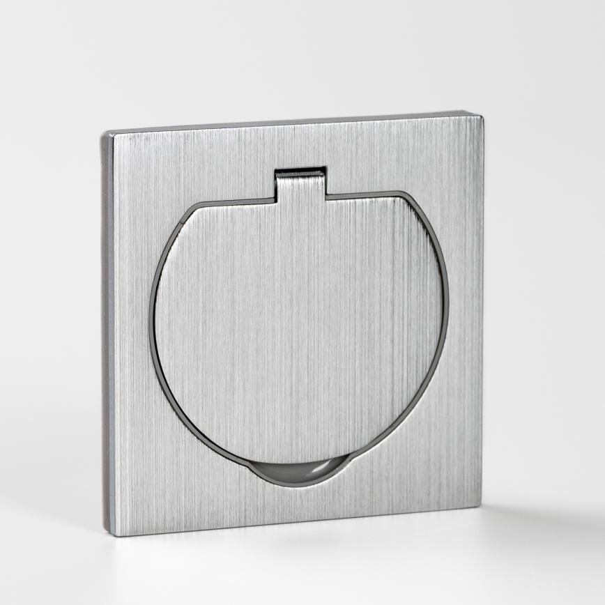 Brilagi - Buiten inbouw vloer stopcontact IP55 mat chroom vierhoekig