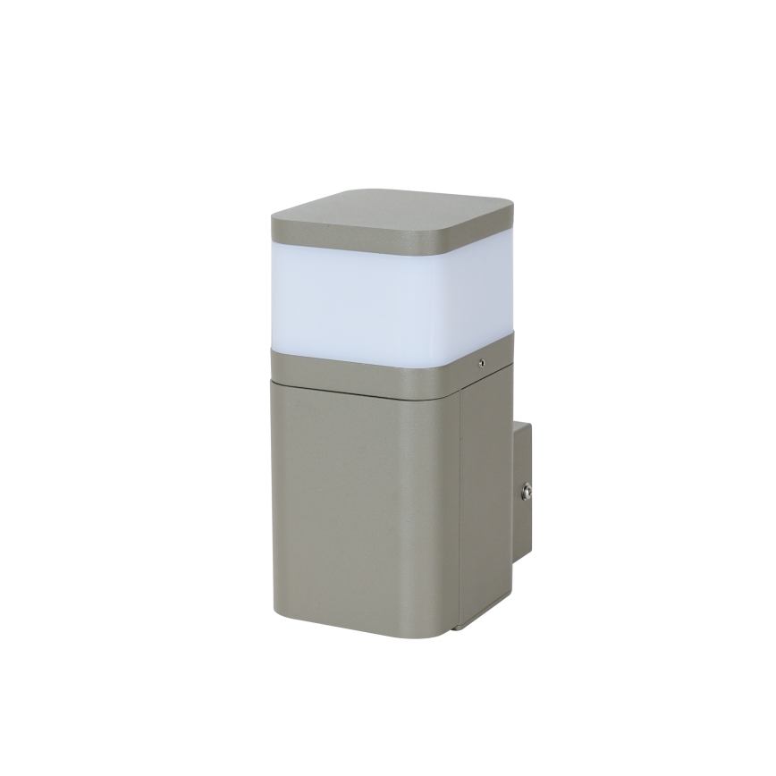 BRILAGI - Buitenmuurlamp met SCHUKO-stopcontact PILLAR 1xG9/11W/230V IP44 grijs