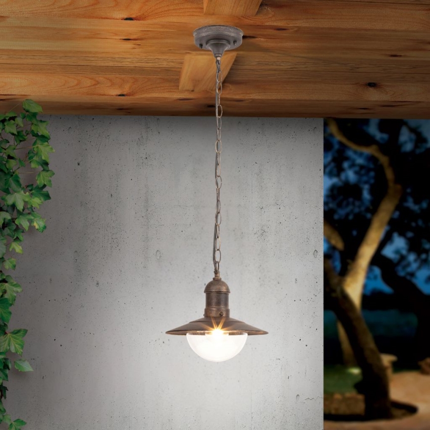 Brilagi - Buitenhanglamp MOLDE 1xE27/60W IP44 brons/patina