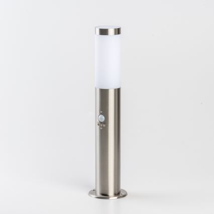 BRILAGI - Buitenlamp met bewegingssensor ELIA 1xE27/20W/230V IP44 50 cm mat chroom