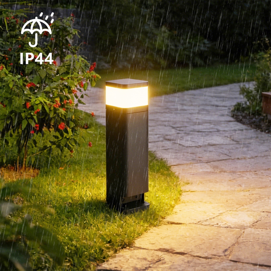 Brilagi - Buitenlamp PILLAR met 2 SCHUKO-stopcontacten, 1xG9/11W/230V, IP44, antraciet