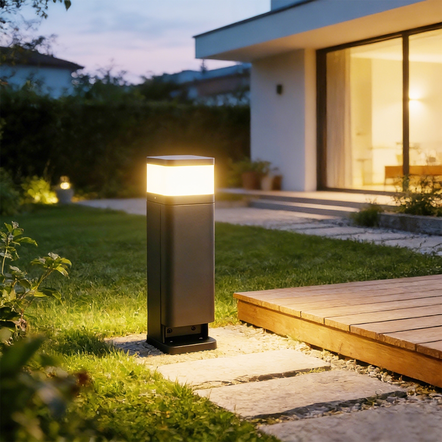 Brilagi - Buitenlamp PILLAR met 2 SCHUKO-stopcontacten, 1xG9/11W/230V, IP44, antraciet