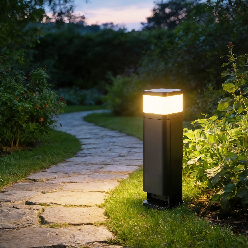 Brilagi - Buitenlamp PILLAR met 2 SCHUKO-stopcontacten, 1xG9/11W/230V, IP44, antraciet
