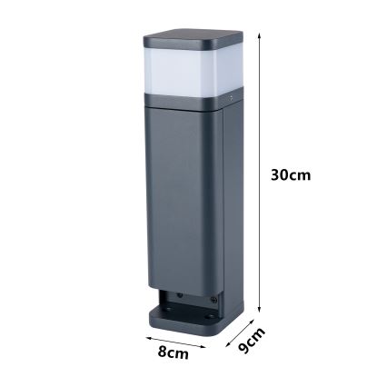 Brilagi - Buitenlamp PILLAR met 2 SCHUKO-stopcontacten, 1xG9/11W/230V, IP44, antraciet