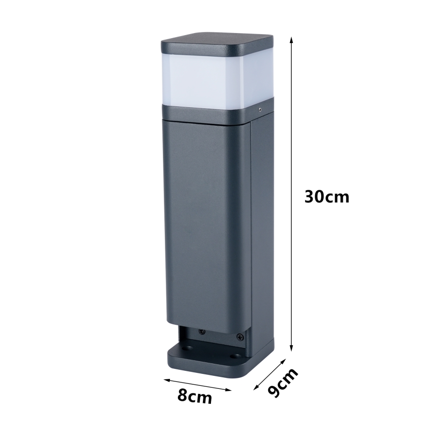 Brilagi - Buitenlamp PILLAR met 2 SCHUKO-stopcontacten, 1xG9/11W/230V, IP44, antraciet