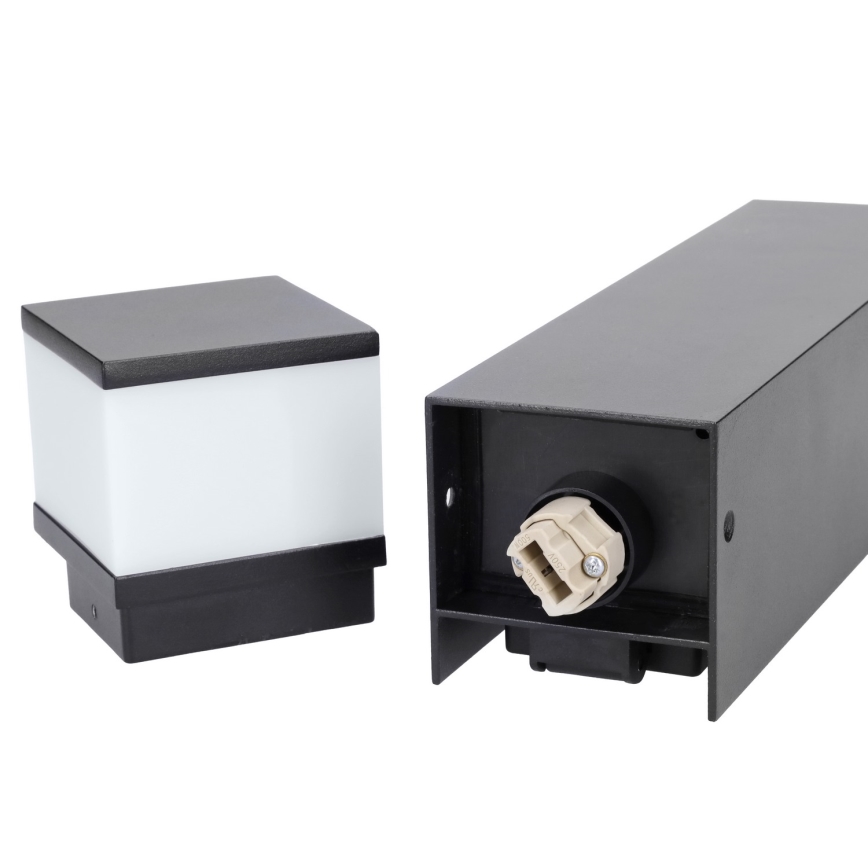 Brilagi - Buitenlamp met 2 SCHUKO-stopcontacten 1xG9/11W/230V IP44 zwart