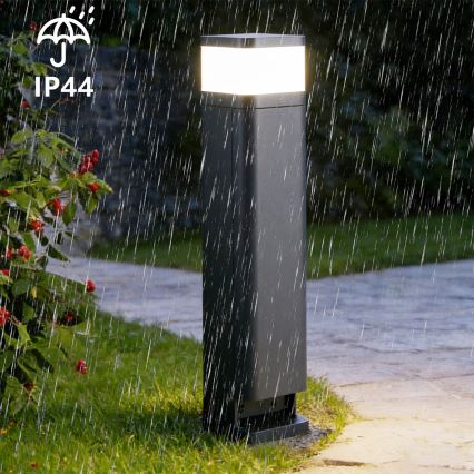 Brilagi - Buitenlamp PILLAR met 2 SCHUKO-stopcontacten 1xG9/11W/230V IP44 antraciet