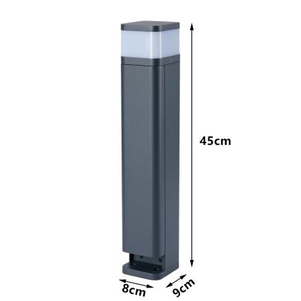 Brilagi - Buitenlamp PILLAR met 2 SCHUKO-stopcontacten 1xG9/11W/230V IP44 antraciet