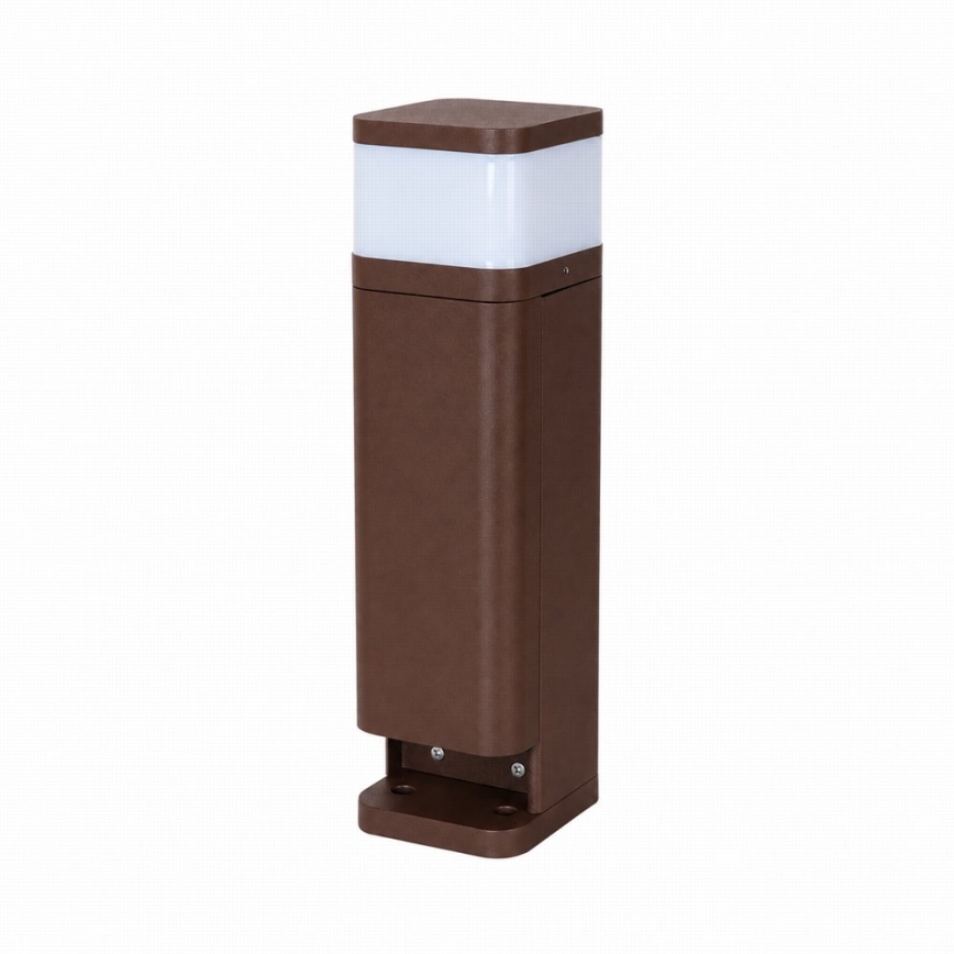 BRILAGI - Buitenlamp met 2 SCHUKO-stopcontacten PILLAR 1xG9/11W/230V IP44 bruin