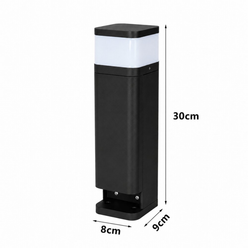 BRILAGI - Buitenlamp met 2 SCHUKO-stopcontacten PILLAR 1xG9/11W/230V IP44 zwart