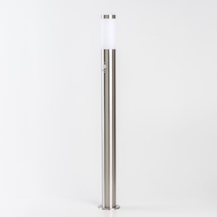 BRILAGI - Buitenlamp met bewegingssensor ELIA 1xE27/20W/230V IP44 100 cm mat chroom