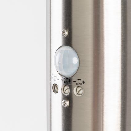 BRILAGI - Buitenlamp met bewegingssensor ELIA 1xE27/20W/230V IP44 100 cm mat chroom