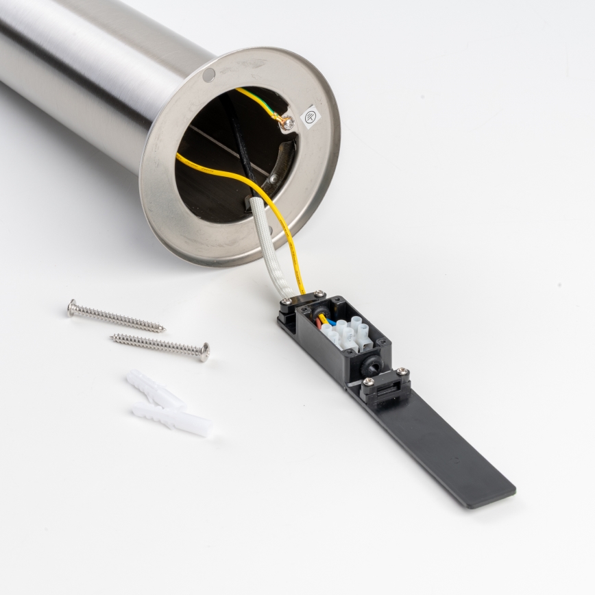 BRILAGI - Buitenlamp met bewegingssensor ELIA 1xE27/20W/230V IP44 100 cm mat chroom